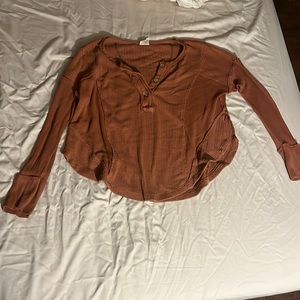Free People Henley Long Sleeve XS